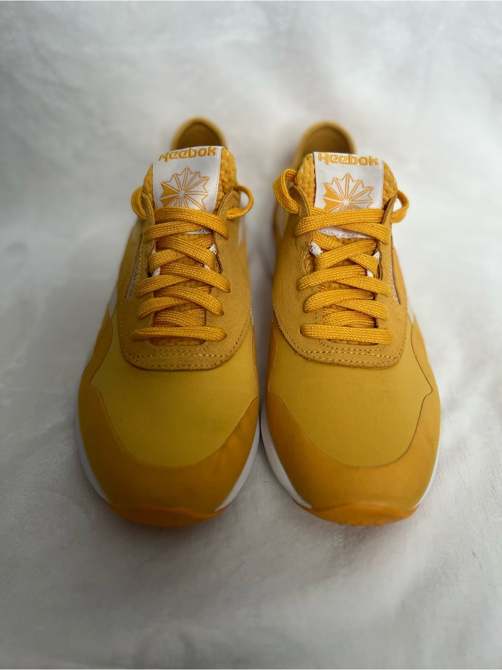 Reebok Yellow Low-Top Sneakers